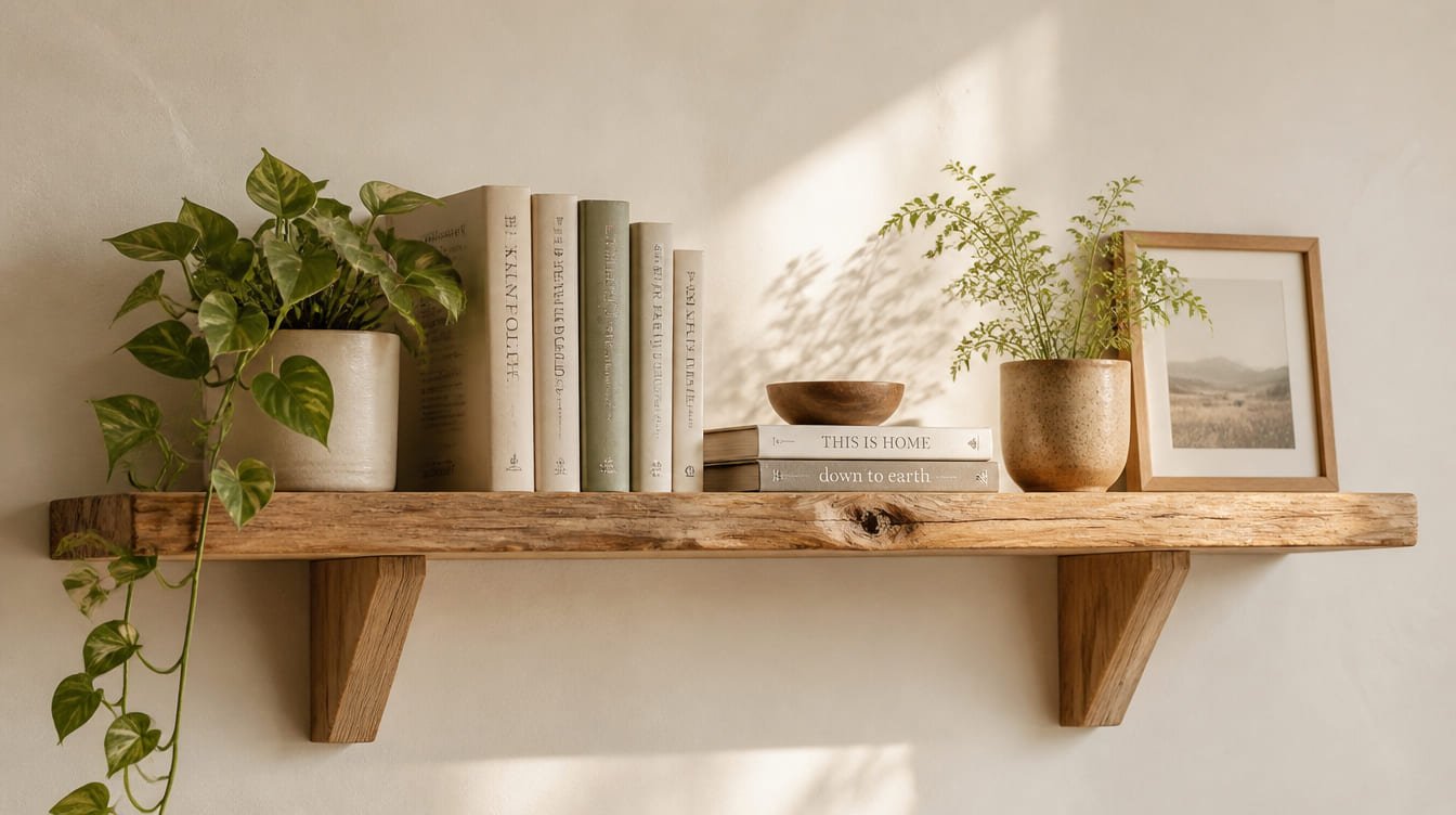 Fabriquer une étagère murale en bois brut : facile, beau et pas cher